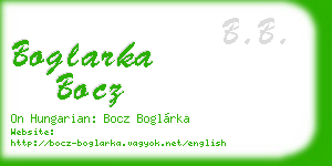 boglarka bocz business card